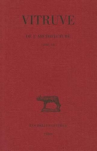 Cover image for Vitruve, de l'Architecture: Livre VII