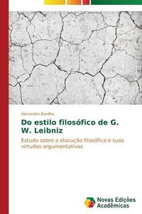 Cover image for Do estilo filosofico de G. W. Leibniz