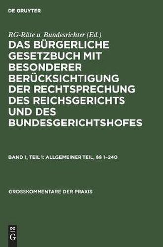 Cover image for Allgemeiner Teil,  1-240