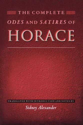 Cover image for The Complete Odes and Satires of Horace