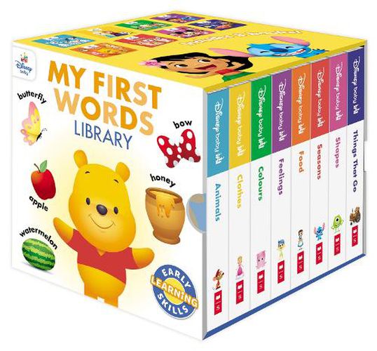 Cover image for Disney: My First Words 8-Book Library Cube