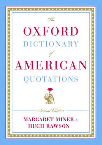 Cover image for The Oxford Dictionary of American Quotations