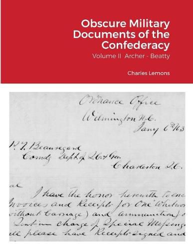 Cover image for Obscure Military Documents of the Confederacy