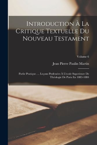 Cover image for Introduction A La Critique Textuelle Du Nouveau Testament