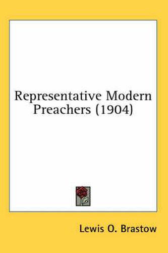 Cover image for Representative Modern Preachers (1904)