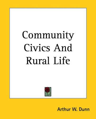 Cover image for Community Civics And Rural Life