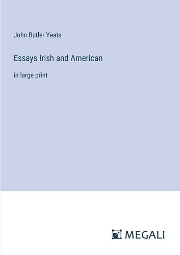 Cover image for Essays Irish and American