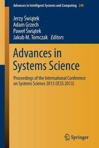 Cover image for Advances in Systems Science: Proceedings of the International Conference on Systems Science 2013 (ICSS 2013)
