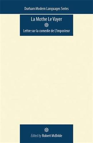 Cover image for La Mothe le Vayer: Lettre sur la Comedie de l'imposteur