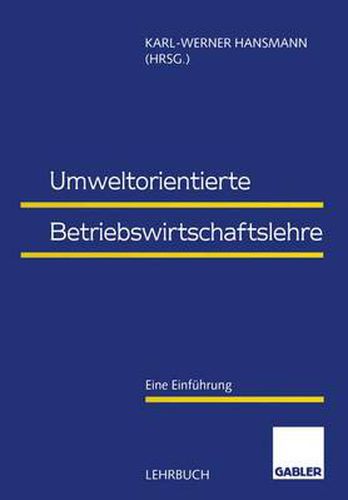 Umweltorientierte Betriebswirtschaftslehre