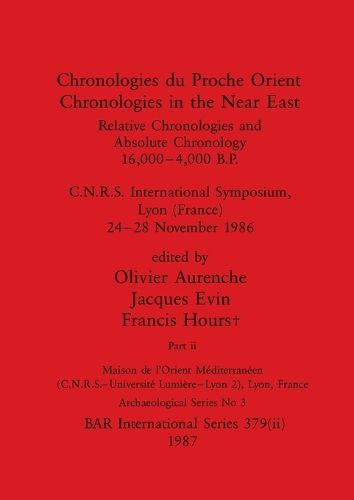 Cover image for Chronologies du Proche Orient / Chronologies in the Near East, Part ii