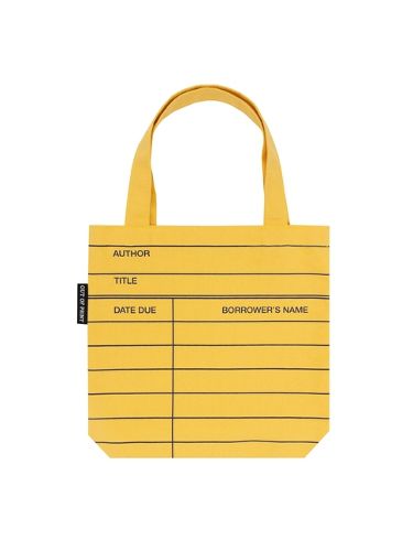 Cover image for Library Card (Yellow) Mini Tote Bag