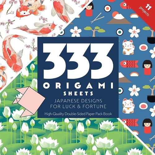 Cover image for 333 Origami Sheets Japanese Designs for Luck & Fortune