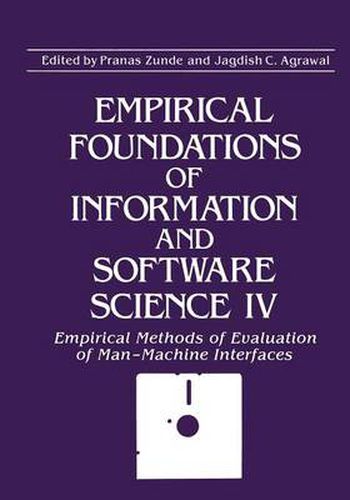 Cover image for Empirical Foundations of Information and Software Science IV