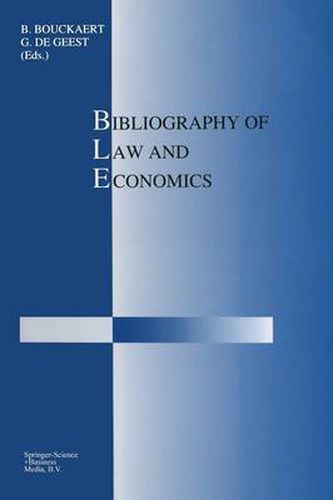 Cover image for Bibliography of Law and Economics