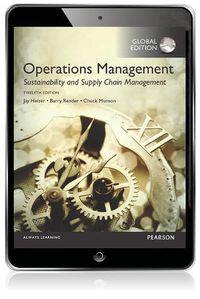 Cover image for Operations Management: Sustainability and Supply Chain Management, Global Edition