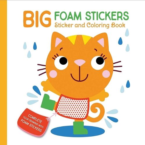Cover image for Big Foam Stickers: Sticker & Coloring Book (Cat & Friends)