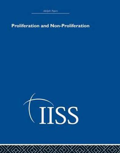 Cover image for Proliferation and Non-Proliferation