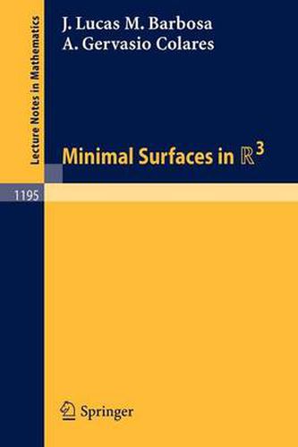 Cover image for Minimal Surfaces in R 3