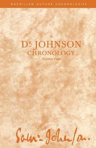 A Dr Johnson Chronology