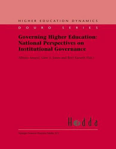 Cover image for Governing Higher Education: National Perspectives on Institutional Governance