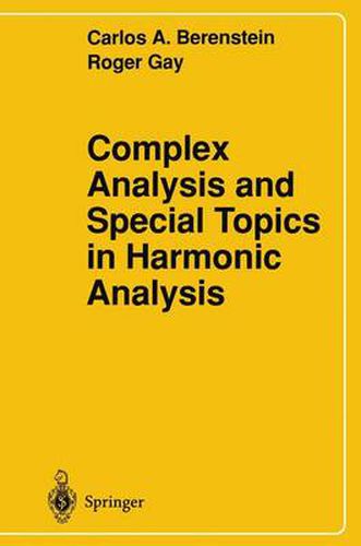 Cover image for Complex Analysis and Special Topics in Harmonic Analysis