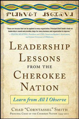 Cover image for Leadership Lessons from the Cherokee Nation: Learn from All I Observe