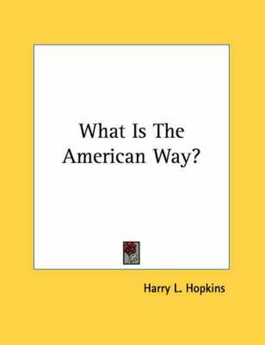 What Is the American Way?