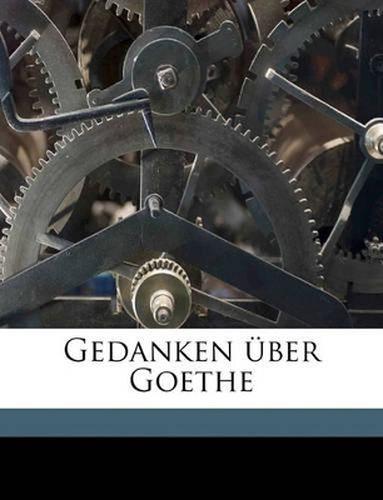 Gedanken Ber Goethe