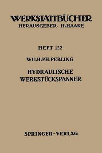 Cover image for Hydraulische Werkstuckspanner