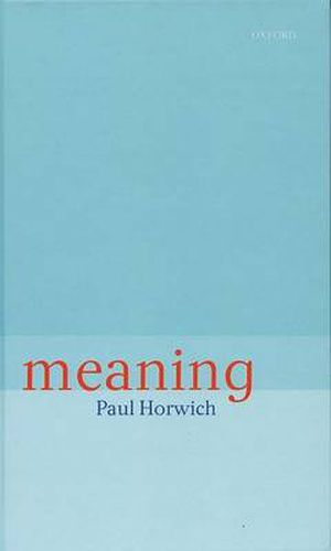 Cover image for Meaning