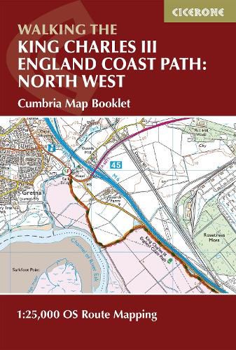 Cover image for Walking the King Charles III England Coast Path: North West - Cumbria Map Booklet
