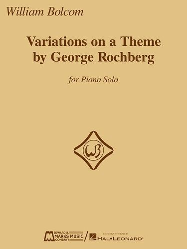 Cover image for Variations on a Theme by George Rochberg: For Piano Solo