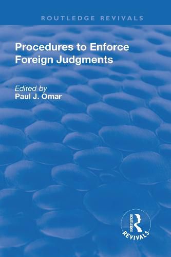 Cover image for Procedures to Enforce Foreign Judgments