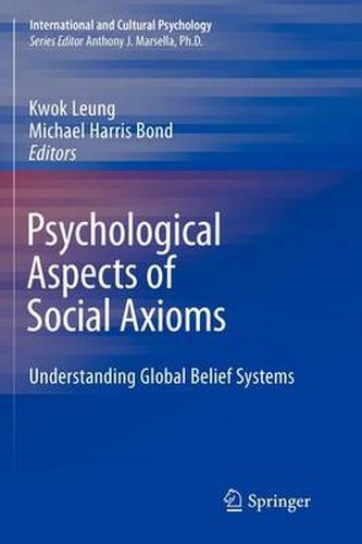 Cover image for Psychological Aspects of Social Axioms: Understanding Global Belief Systems