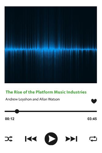 Cover image for The Rise of the Platform Music Industries