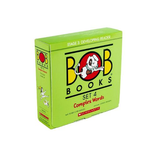 Cover image for Bob Books - Complex Words Box Set Phonics, Ages 4 and Up, Kindergarten, First Grade (Stage 3: Developing Reader)