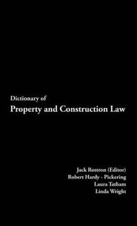 Cover image for Dictionary of Property and Construction Law