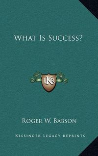 Cover image for What Is Success?