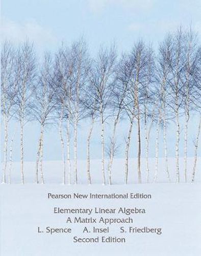 Cover image for Elementary Linear Algebra: Pearson New International Edition
