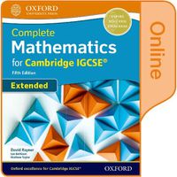 Cover image for Complete Mathematics for Cambridge IGCSE (R) Student Book (Extended): Online Student Book