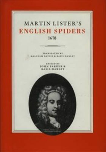 Cover image for Martin Lister's English Spiders, 1678