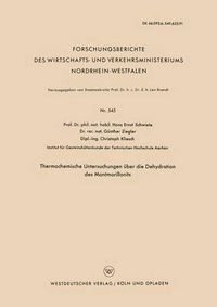 Cover image for Thermochemische Untersuchungen UEber Die Dehydration Des Montmorillonits