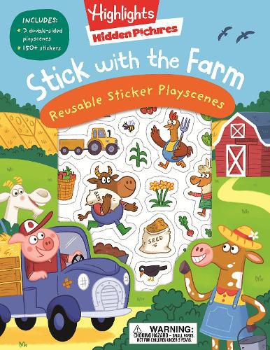 Cover image for Stick with the Farm Hidden Pictures Reusable Sticker Playscenes