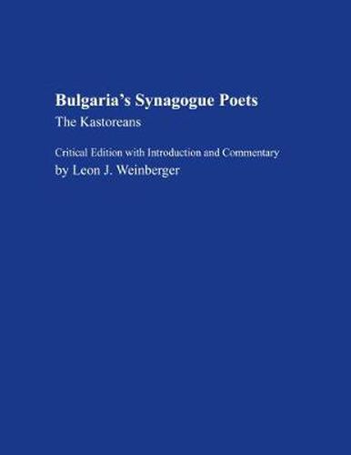 Cover image for Bulgaria's Synagogue Poets: The Kastoreans