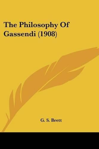 Cover image for The Philosophy of Gassendi (1908)