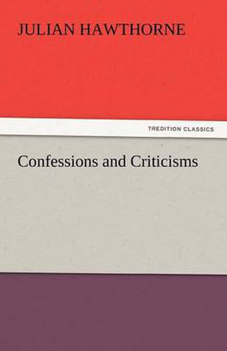 Cover image for Confessions and Criticisms