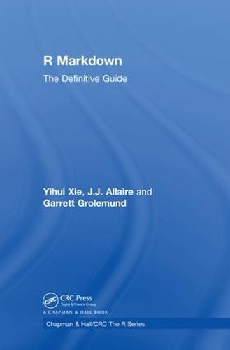 Cover image for R Markdown: The Definitive Guide