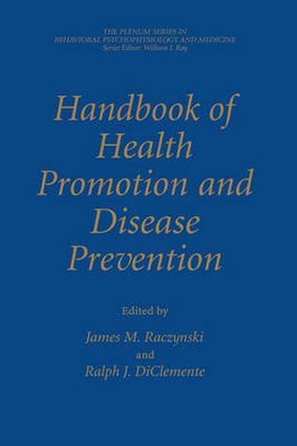 Cover image for Handbook of Health Promotion and Disease Prevention