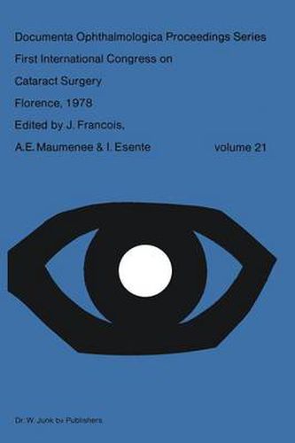 Cover image for First International Congress on Cataract Surgery Florence, 1978